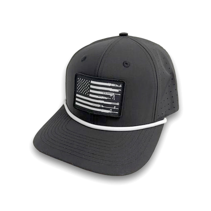 Load image into Gallery viewer, Firearm Flag Woven Patch Hat
