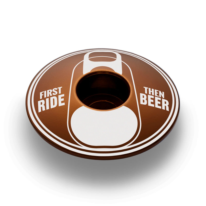 Load image into Gallery viewer, First Ride Then Beer - Bicycle Headset Cap

