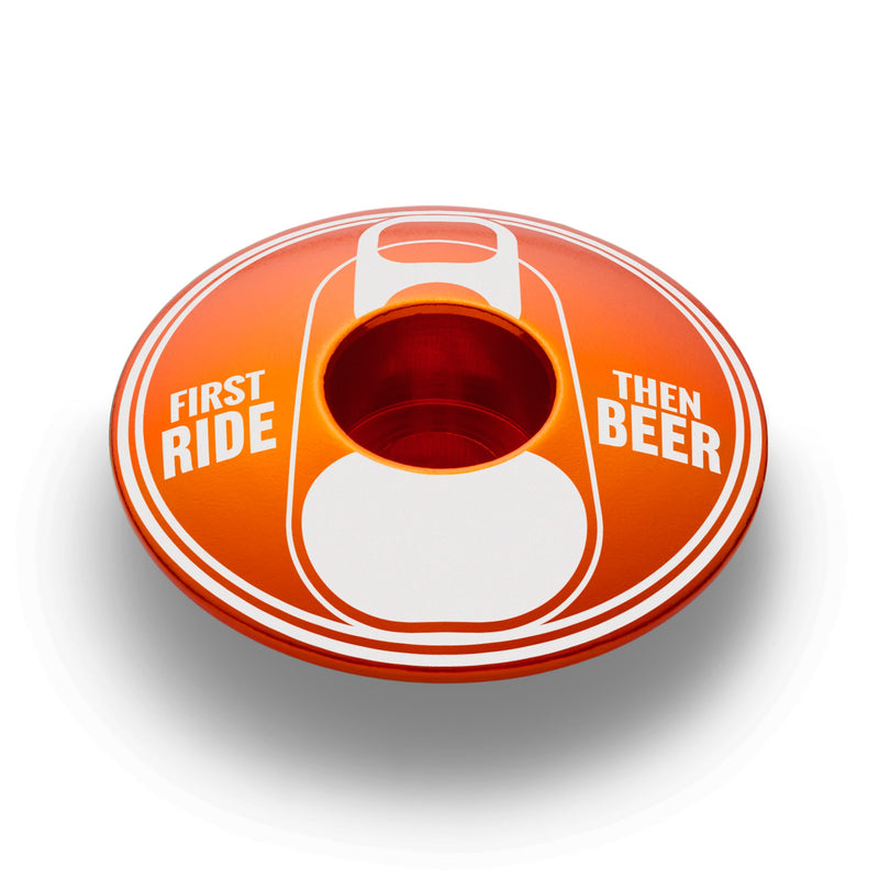 Load image into Gallery viewer, First Ride Then Beer - Bicycle Headset Cap
