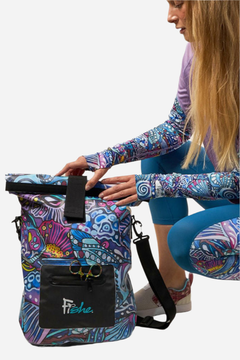 Load image into Gallery viewer, Enchanted Grayling Roll Tote Dry Bag
