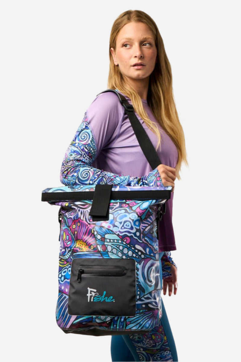 Load image into Gallery viewer, Enchanted Grayling Roll Tote Dry Bag

