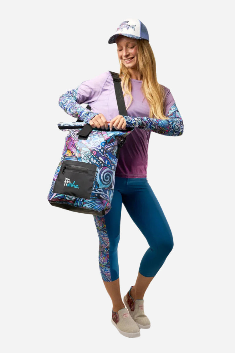 Load image into Gallery viewer, Enchanted Grayling Roll Tote Dry Bag
