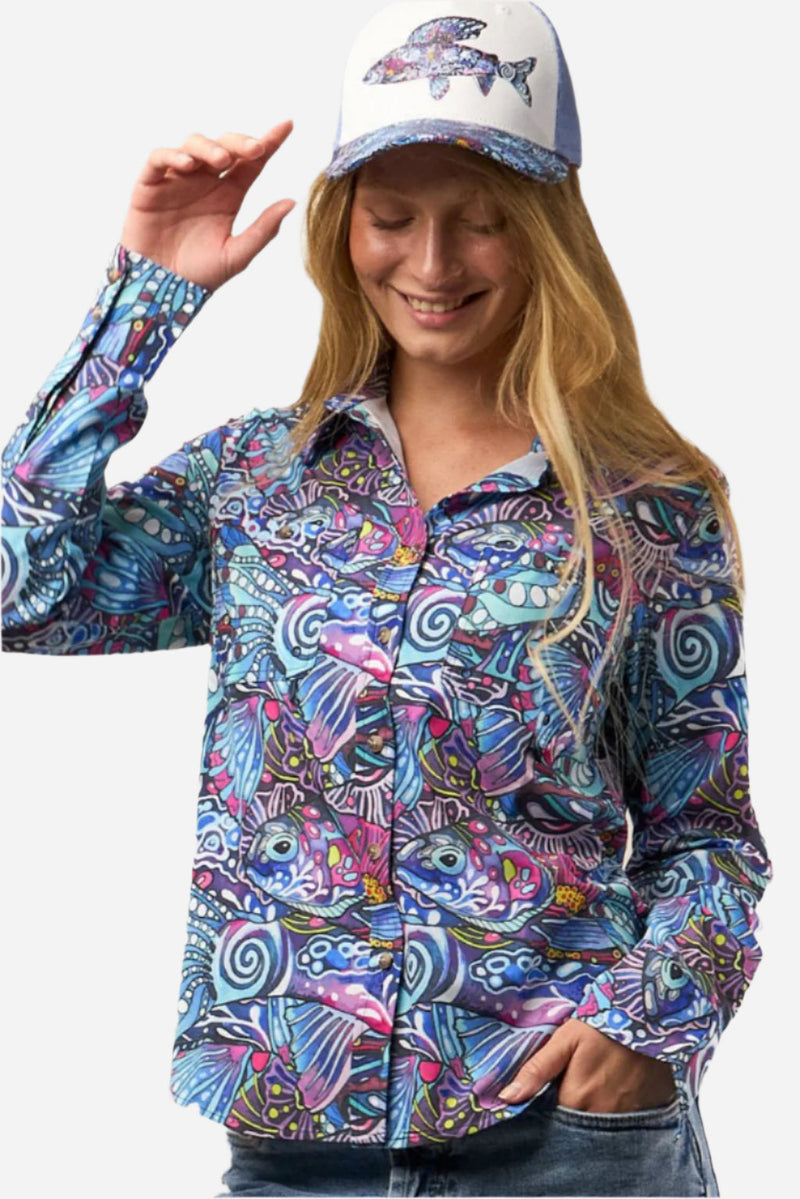 Load image into Gallery viewer, Enchanted Grayling Signature Fishing Shirt
