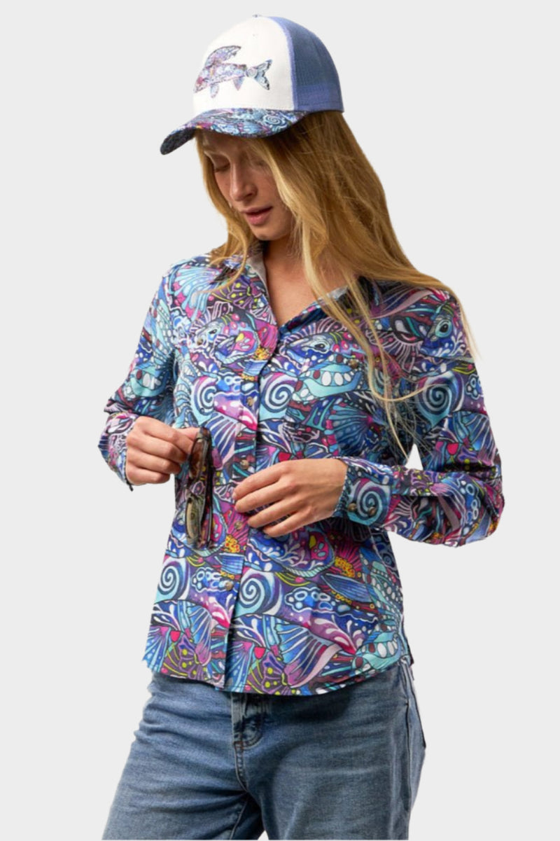 Load image into Gallery viewer, Enchanted Grayling Signature Fishing Shirt
