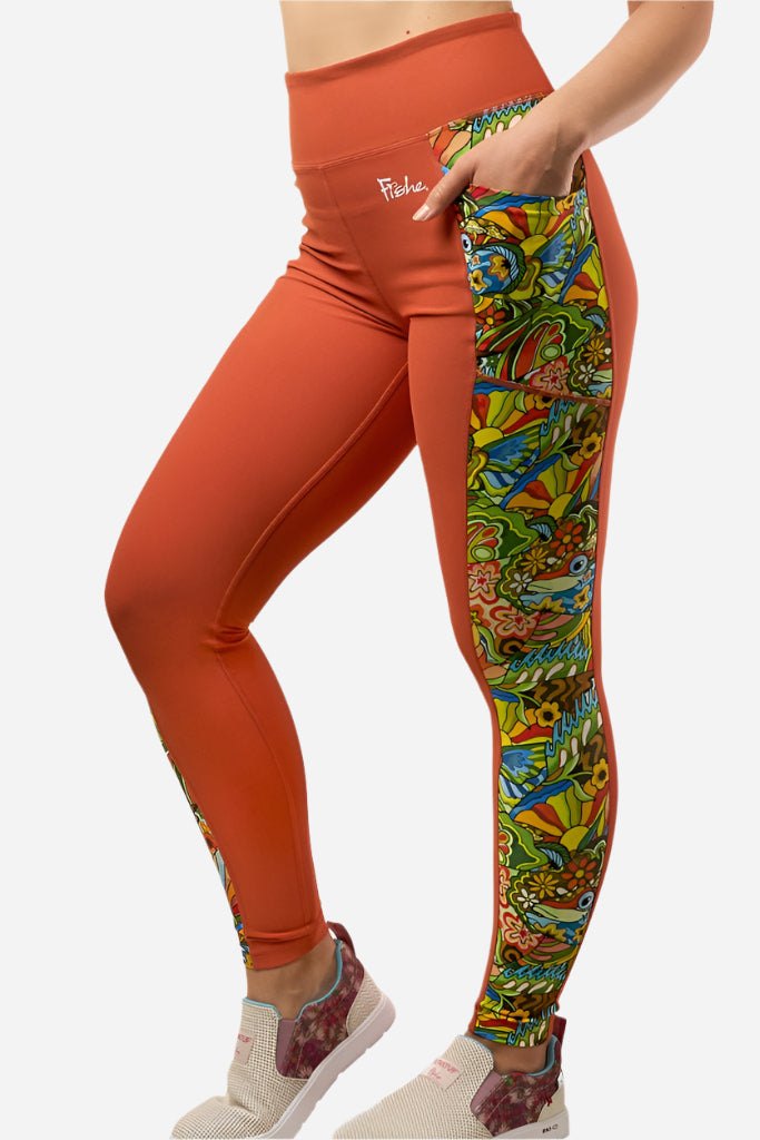 Load image into Gallery viewer, Boho Bass Pocket Leggings
