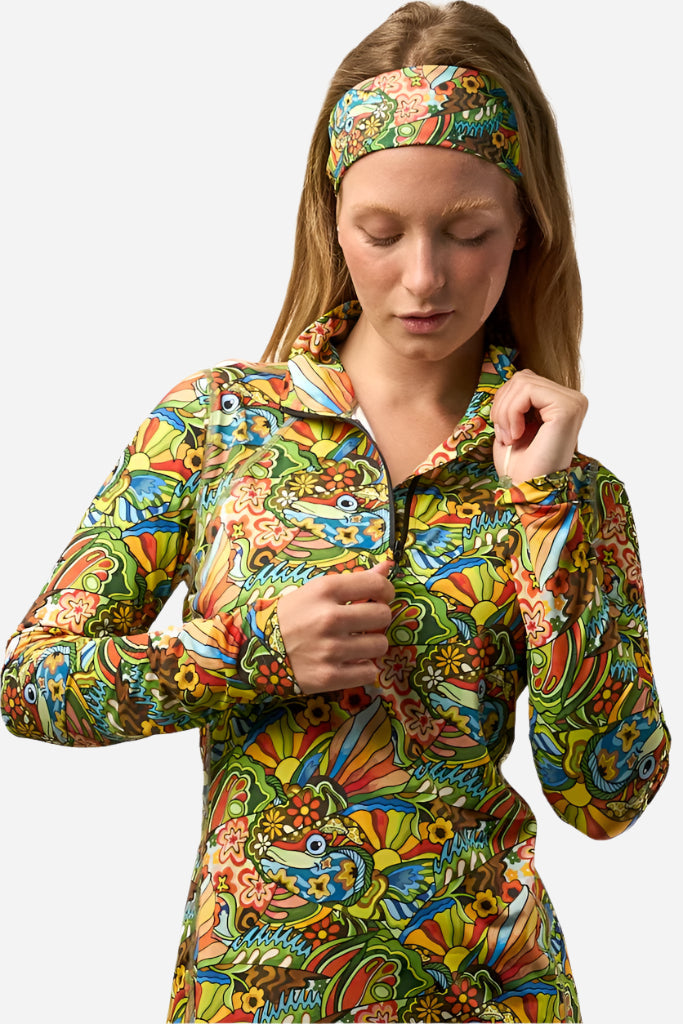 Load image into Gallery viewer, Boho Bass 1/4 Zip Sunshirt
