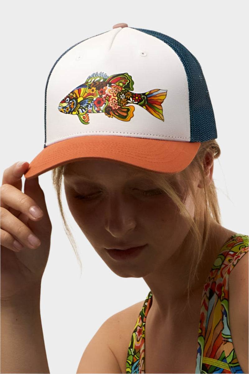 Load image into Gallery viewer, Boho Bass Trucker Hat

