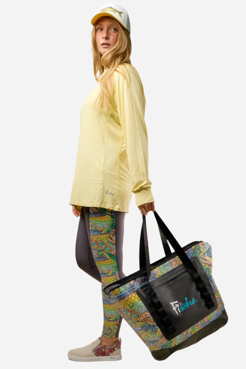 Load image into Gallery viewer, Tropical Tarpon Wedge Tote Dry Bag
