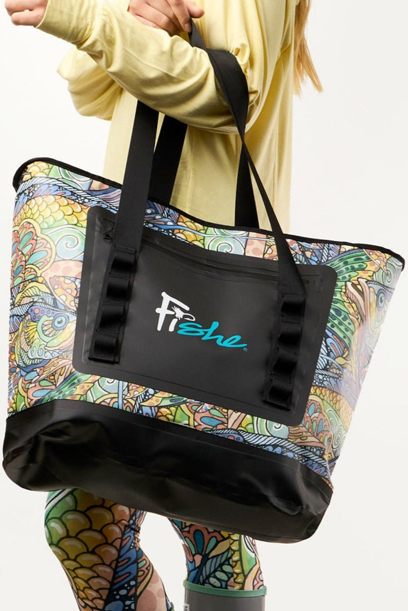 Load image into Gallery viewer, Tropical Tarpon Wedge Tote Dry Bag
