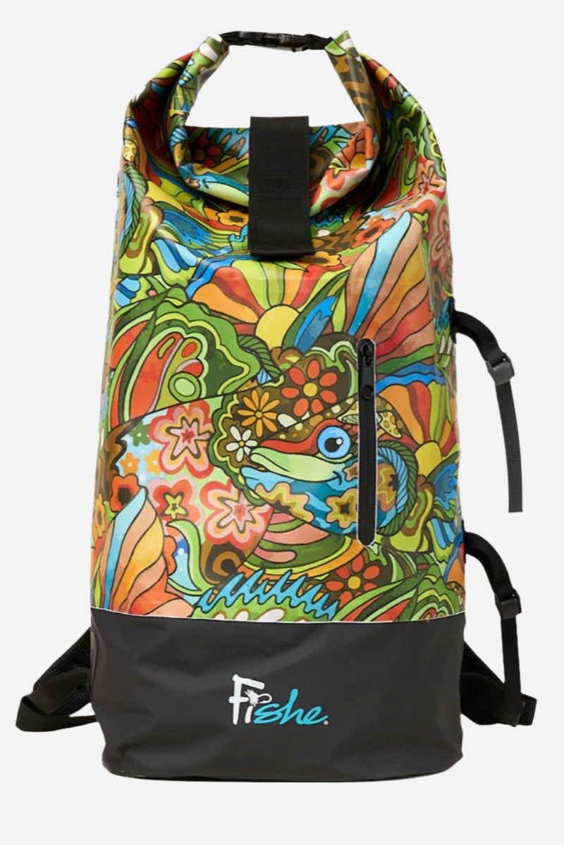 Load image into Gallery viewer, Boho Bass Backpack Dry Bag
