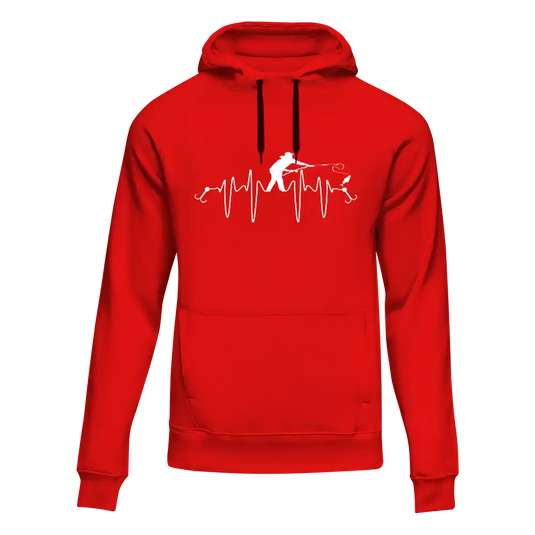 Fishing Heart Beat Unisex Hoodie