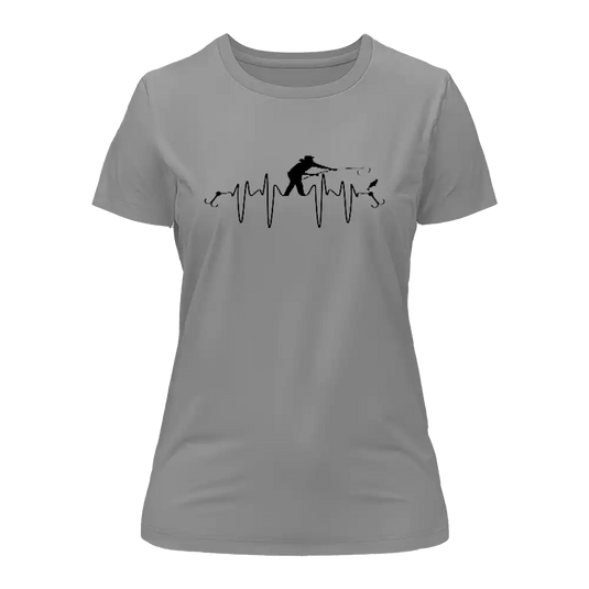 Fishing Heart Beat T-Shirt for Women