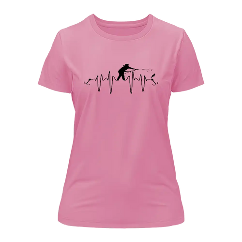 Fishing Heart Beat T-Shirt for Women