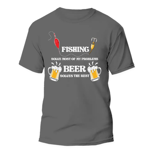 Fishing Solves All My Problem Man T-Shirt