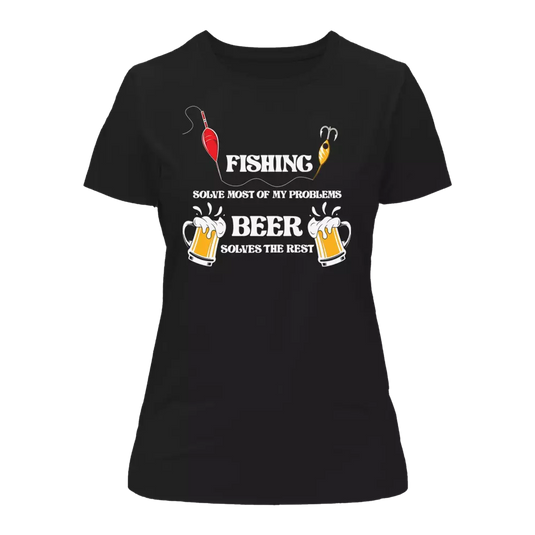 Fishing Solves All My Problem T-Shirt for Women