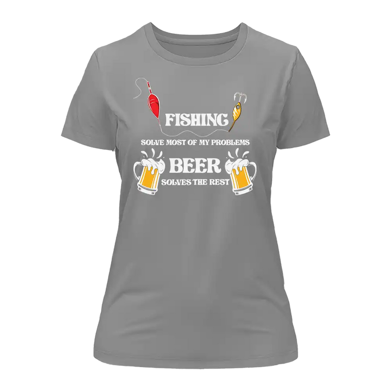 Load image into Gallery viewer, Fishing Solves All My Problem T-Shirt for Women
