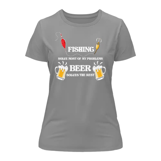 Fishing Solves All My Problem T-Shirt for Women