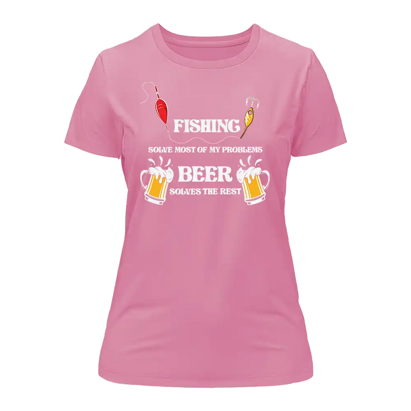 Load image into Gallery viewer, Fishing Solves All My Problem T-Shirt for Women
