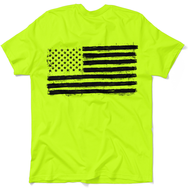 Load image into Gallery viewer, Old Glory - Safety Yellow Hi-Vis T-Shirt
