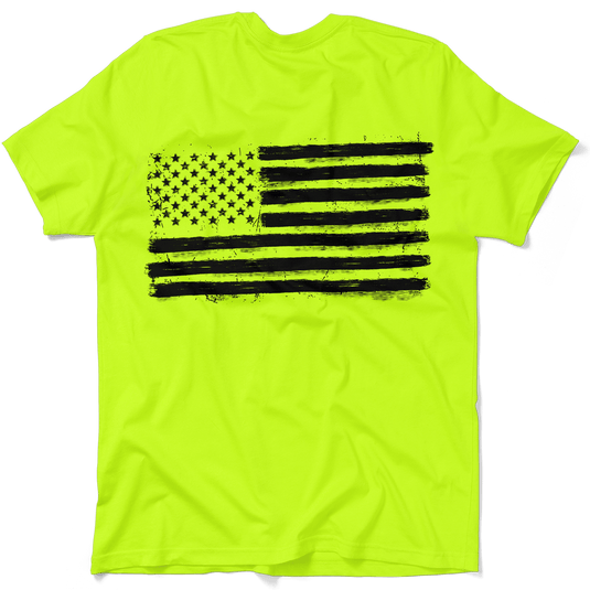 Old Glory - Safety Yellow Hi-Vis T-Shirt