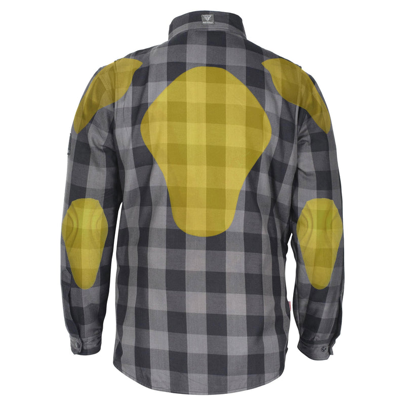 Load image into Gallery viewer, Protective Flannel Shirt - Grey Checkered
