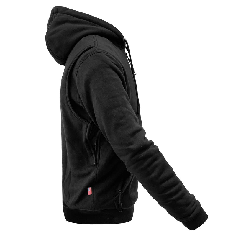 Load image into Gallery viewer, Protective Fleece Unisex Hoodie - Black Matte
