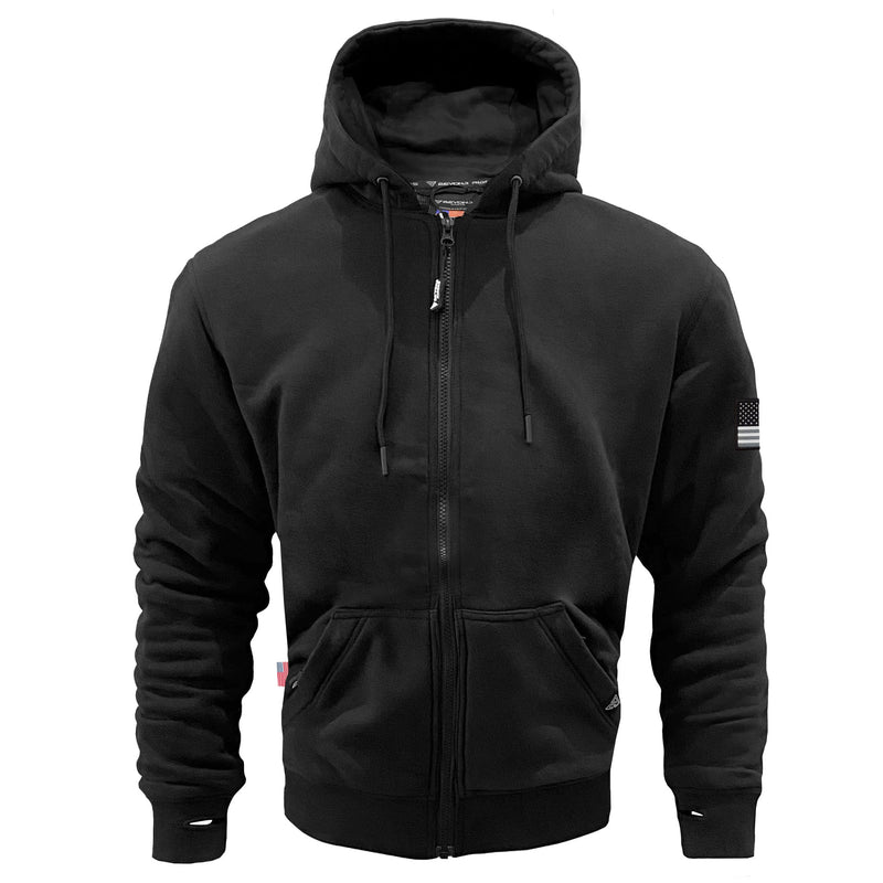 Load image into Gallery viewer, Protective Fleece Unisex Hoodie - Black Matte
