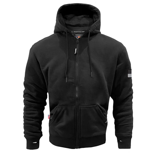Protective Fleece Unisex Hoodie - Black Matte