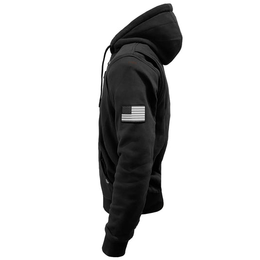 Protective Fleece Unisex Hoodie - Black Matte