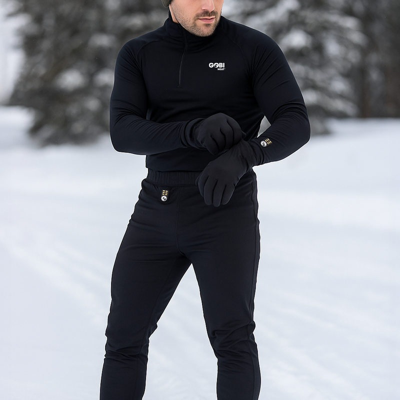 Load image into Gallery viewer, FlexCore Men’s Heated Base Layer Pants – Gobi Heat® - Dual Control

