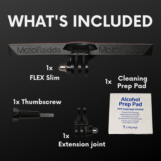 FLEX Slim Universal Flexible Motorcycle Helmet Chin Mount