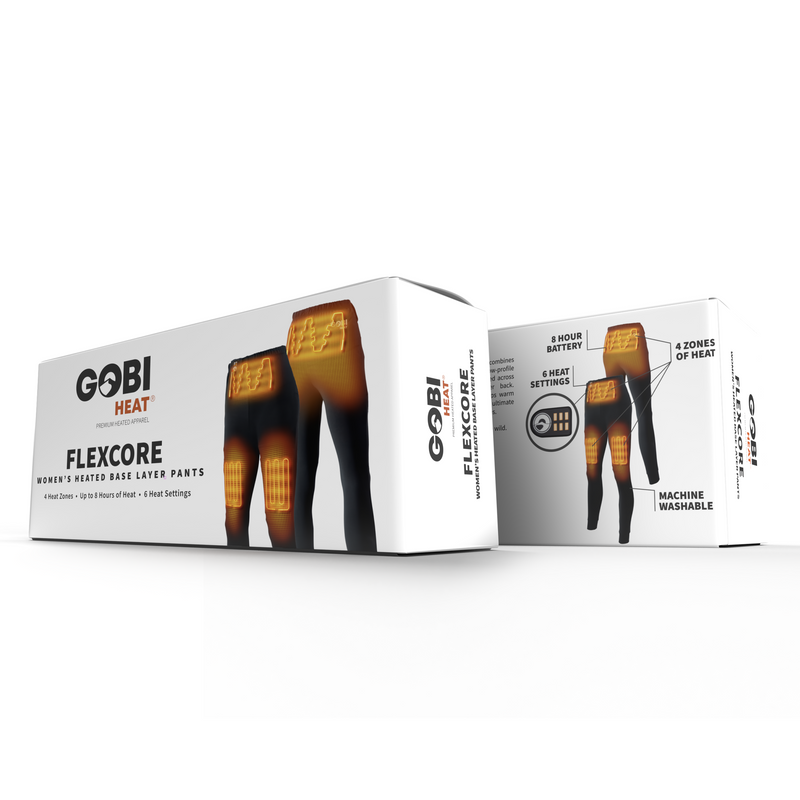 Load image into Gallery viewer, FlexCore Women’s Heated Base Layer Pants – Gobi Heat® - Dual Control
