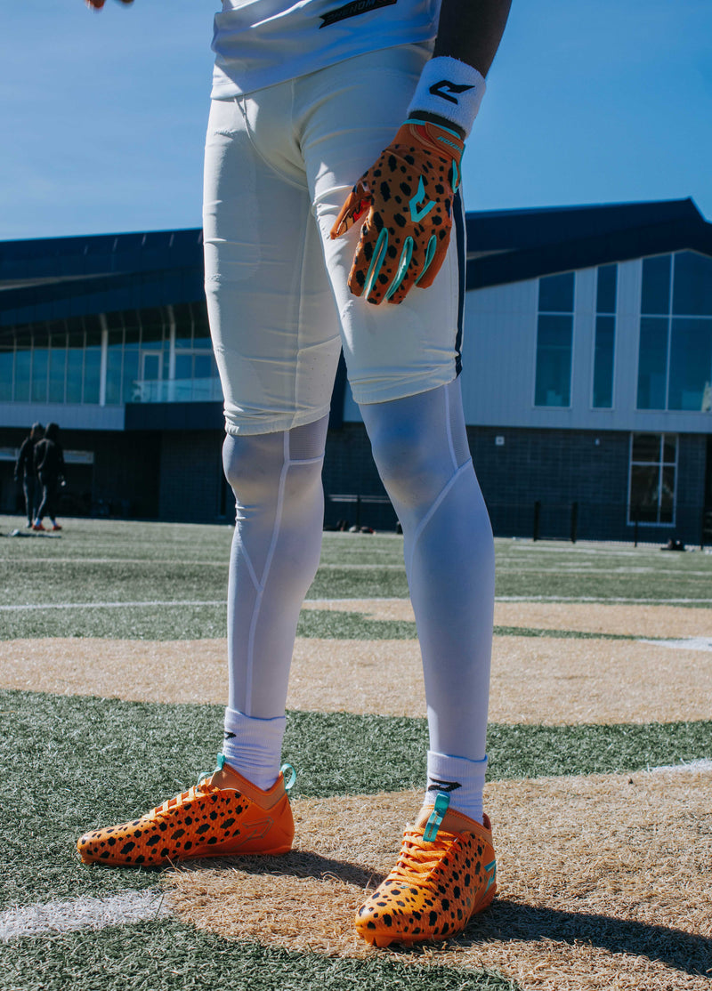 Load image into Gallery viewer, The Flintstones "Bedrock Blitz" Football Gloves - VPS5 by Phenom Elite
