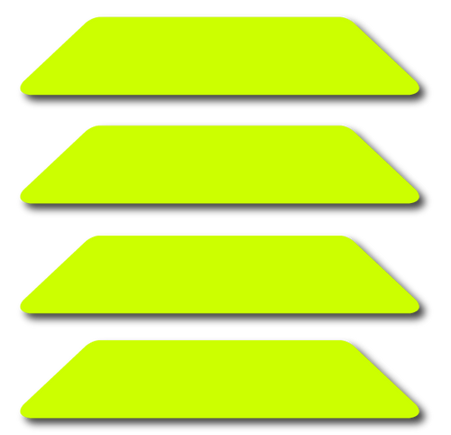 REFLECTIVE BULLARD WILDLAND HELMET STRIPS 4 PACK (MULTIPLE COLORS)