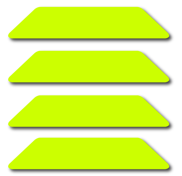 Load image into Gallery viewer, REFLECTIVE BULLARD WILDLAND HELMET STRIPS 4 PACK (MULTIPLE COLORS)
