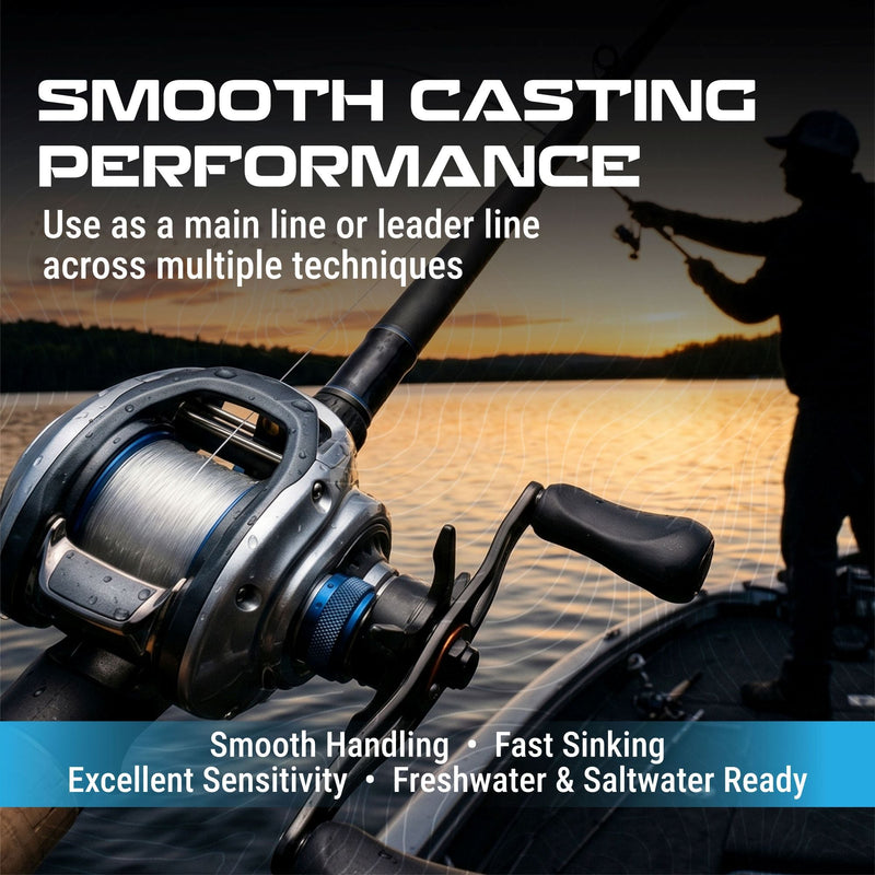 Load image into Gallery viewer, Reaction Tackle 100% Pure Fluorocarbon Fishing Line
