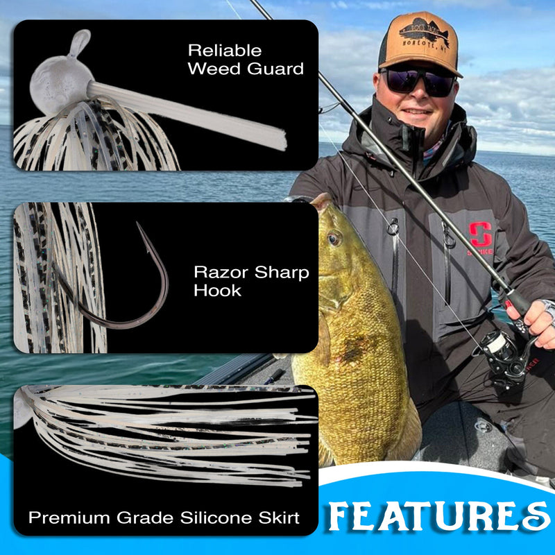 Load image into Gallery viewer, Reaction Tackle Lead Football Jigs 3-Pack
