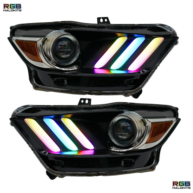 Load image into Gallery viewer, Ford Mustang Multicolor Flow Series DRL Boards (2015-2017)
