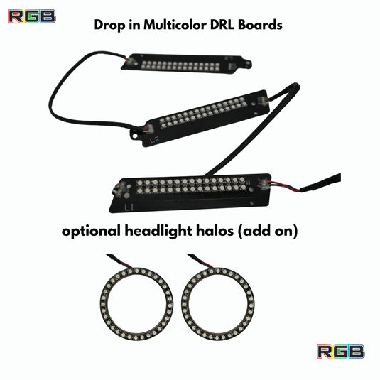 Ford Mustang Multicolor Flow Series DRL Boards (2015-2017)
