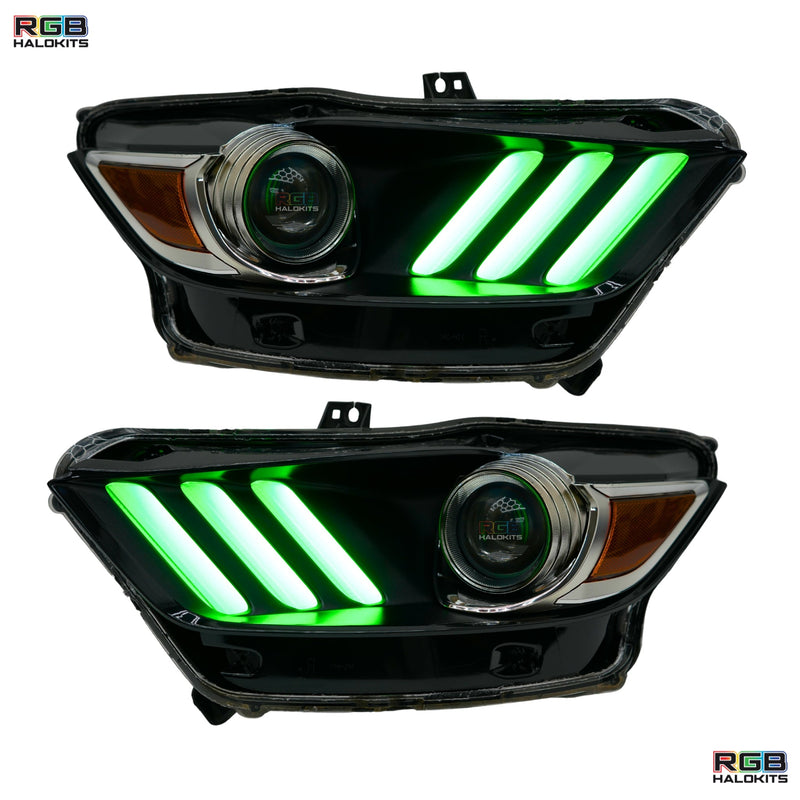 Load image into Gallery viewer, Ford Mustang Multicolor Flow Series DRL Boards (2015-2017)
