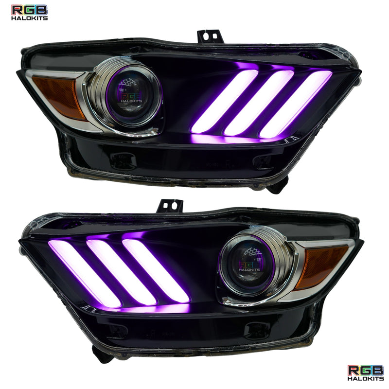 Load image into Gallery viewer, Ford Mustang Multicolor Flow Series DRL Boards (2015-2017)
