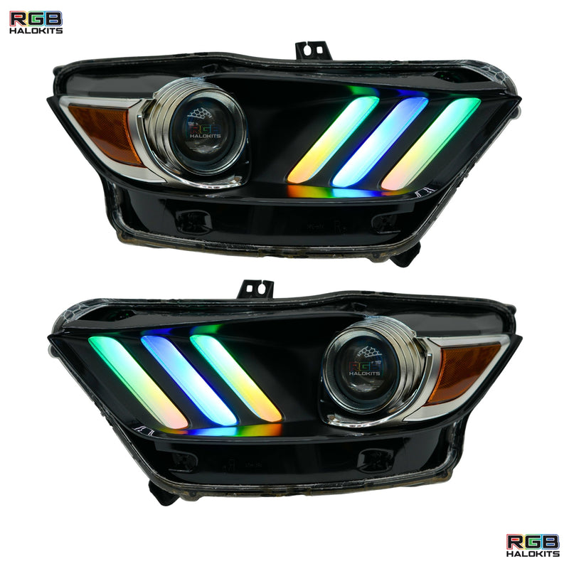 Load image into Gallery viewer, Ford Mustang Multicolor Flow Series DRL Boards (2015-2017)
