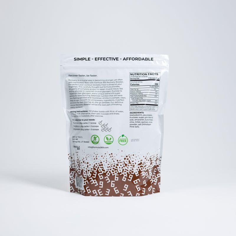 Load image into Gallery viewer, Formula 369 - Recovery Booster - Vegan 3:1 carb to protein drink mix
