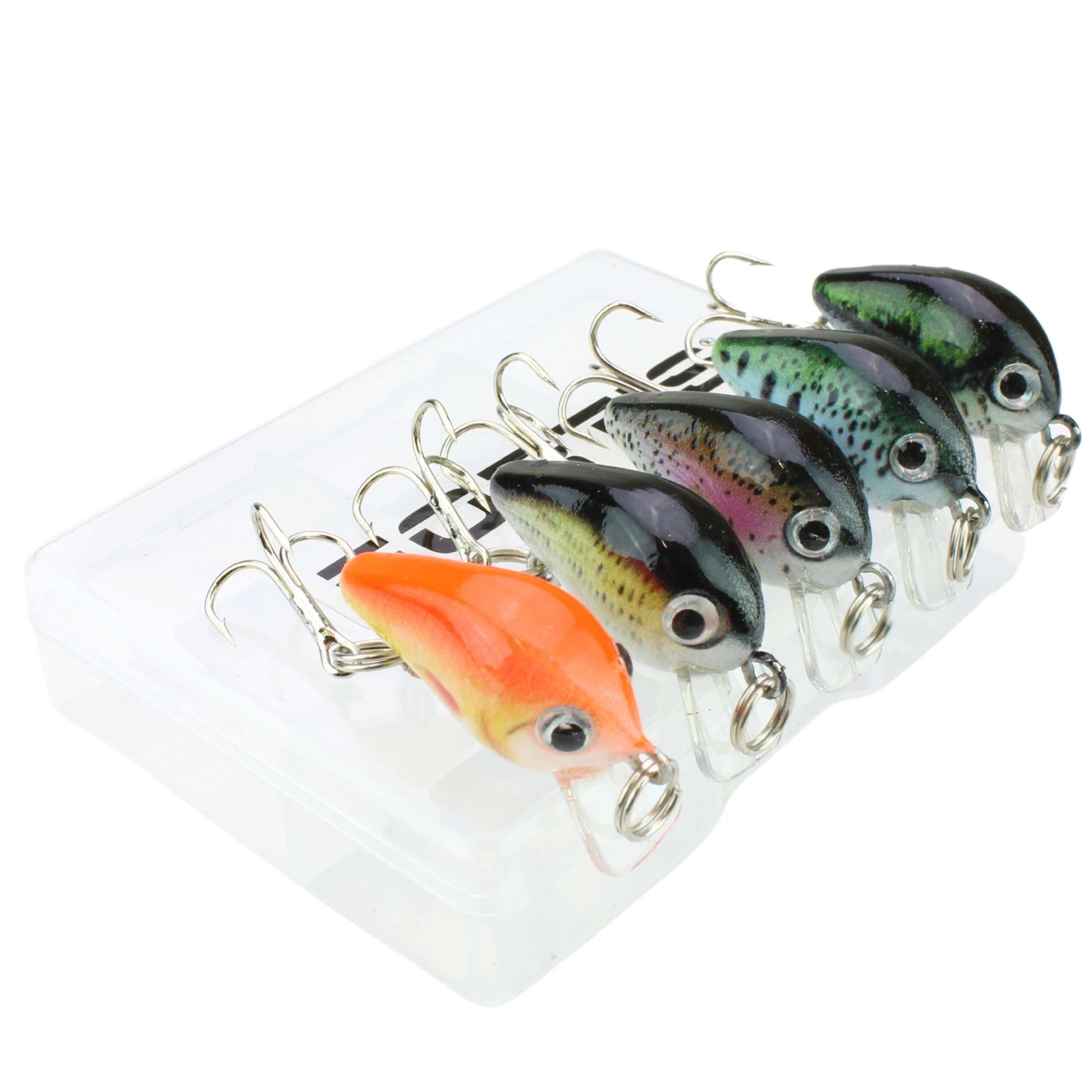 5pc Mini Crankbait Assortment, 1" Long | Floating | FORTIS - Skoutley Outdoors LLC