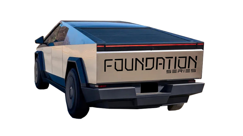 Load image into Gallery viewer, &quot;Foundation Series&quot; Tailgate Decals For The 2023-2026 Tesla Cybertruck
