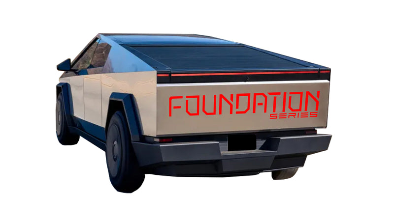 Load image into Gallery viewer, &quot;Foundation Series&quot; Tailgate Decals For The 2023-2026 Tesla Cybertruck
