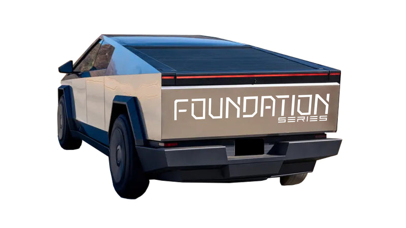 Load image into Gallery viewer, &quot;Foundation Series&quot; Tailgate Decals For The 2023-2026 Tesla Cybertruck
