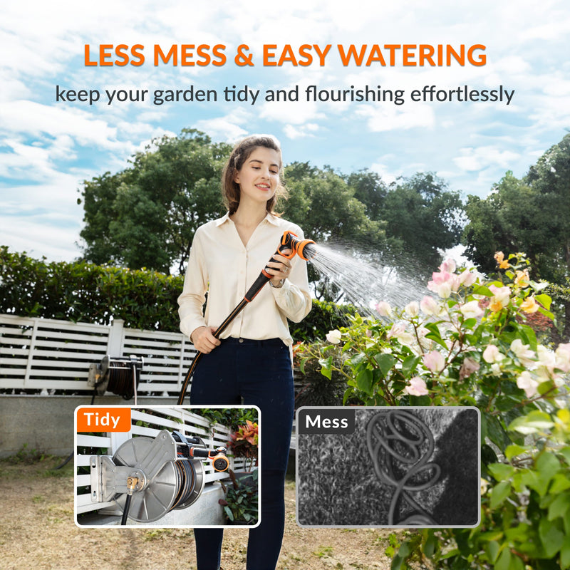 Load image into Gallery viewer, Wall Mounted Hose Reel-Stainless Steel-Heavy Duty
