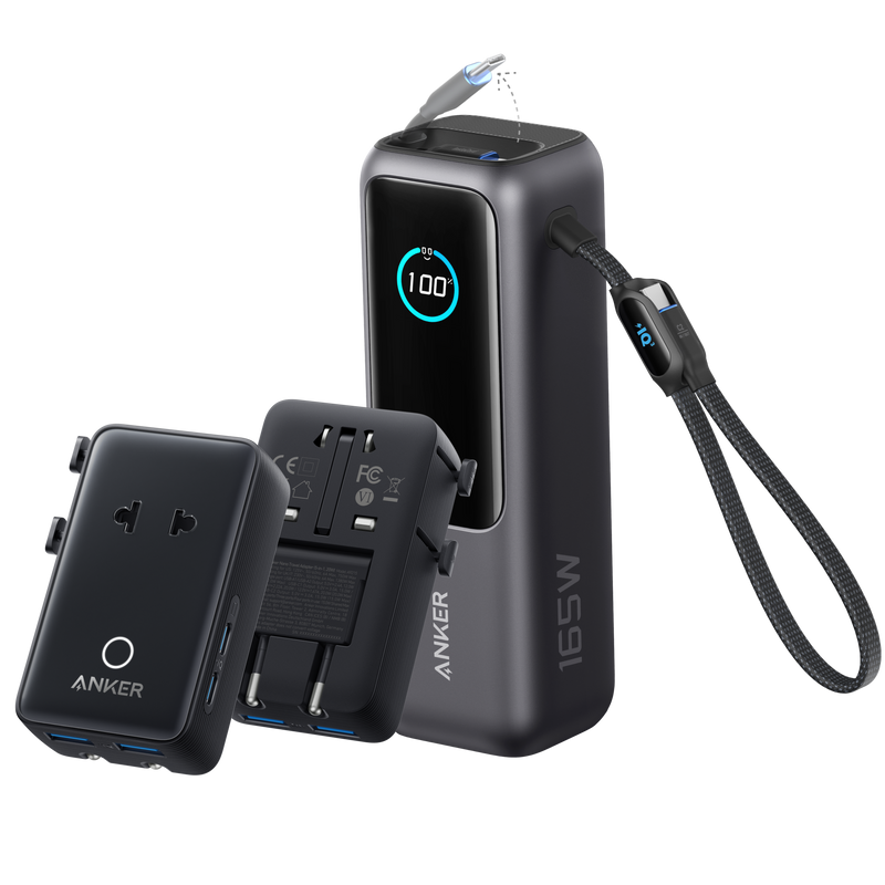 Load image into Gallery viewer, Anker Laptop Power Bank (25K, 165W, Built-In and Retractable Cables)
