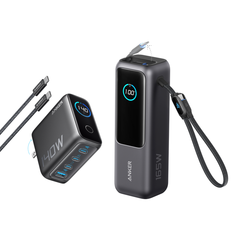 Load image into Gallery viewer, Anker Laptop Power Bank (25K, 165W, Built-In and Retractable Cables)

